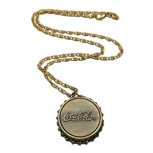 Coca Cola Bottle Cap Necklace Watch 25mm - Fresh Battery - With Chain